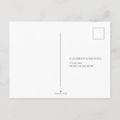 Invitation Carte Postale Elégante verdure botanique Aquarelle florale RSVP (Dos)