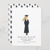 Invitation Carte Postale Elle croyait qu'elle pouvait faire la fête de remi (Devant / Derrière)