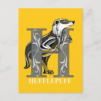 Invitation Carte Postale Emblème croisé HUFFLEPUFF™