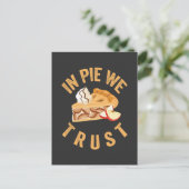 Invitation Carte Postale En tarte nous croyons Drôle Tarte unique Cadeau po (Debout devant)