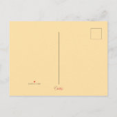 Invitation Carte Postale English Rose (Dos)