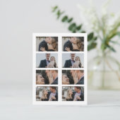 Invitation Carte Postale Enregistrer le Signet Date Photo Strip (Debout devant)