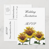 Invitation Carte Postale Ensembles de kits de packages de mariage pas chers (Devant / Derrière)