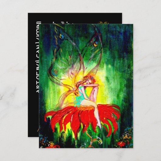 INVITATION CARTE POSTALE ÉQUIPES D'IRISES (Devant / Derrière)