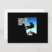 Invitation Carte Postale Escalade la plus difficile Escalade Rocher Escalad (Devant / Derrière)