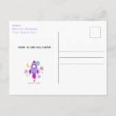 Invitation Carte Postale Espace Extérieur Chatons Chat Astronaute Anniversa (Dos)