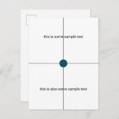 Invitation Carte Postale essai échantillon (Devant / Derrière)