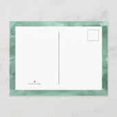 Invitation Carte Postale Etang vert | Mariage photo minimaliste (Dos)