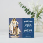 Invitation Carte Postale êtes-vous ma servante d'accueil ? (Debout devant)