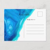 Invitation Carte Postale Ethereal Wave Beach Island Enregistrer la date Car (Dos)