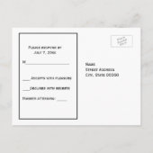 Invitation Carte Postale Étoche Etched de Chicago Skyline do-it-yourself BG (Dos)