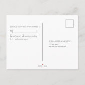 Invitation Carte Postale Eucalyptus Botanique Sage Vert Mariage RSVP (Dos)