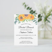 Invitation Carte Postale Eucalyptus Vert Floral Bridal Brunch (Debout devant)