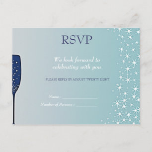 Invitation Carte Postale Evénement étoilé - Collection Mariage -RSVP