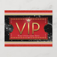 Événement VIP Black Red Gold & Silver Glam Party