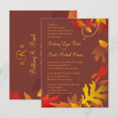 Invitation Carte Postale Exemple d'invitation - Célébration du Mariage d'au (Devant / Derrière)
