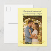 Invitation Carte Postale Faire Annonce de Mariage (Devant / Derrière)
