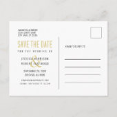 Invitation Carte Postale Faire part de date de mariage personnalisé avec ty (Dos)