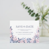 Invitation Carte Postale Faire suivre pour Noël Feuillage d'hiver (Debout devant)