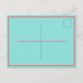 Invitation Carte Postale Faisons Flamingle (Dos)