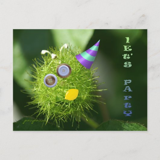 Invitation Carte Postale faisons la fête ! (Devant)