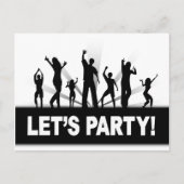 Invitation Carte Postale Faisons la fête (Devant)