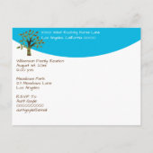 Invitation Carte Postale Famille Arbre Famille Réunion Pique-nique Collecte (Dos)