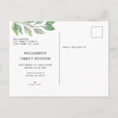 Invitation Carte Postale Famille Reunion Modern (Dos)