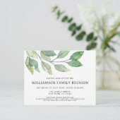 Invitation Carte Postale Famille Reunion Modern (Debout devant)