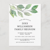 Invitation Carte Postale Famille Reunion Modern (Devant)