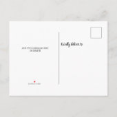 Invitation Carte Postale Famille Réunion Rustique Floral (Dos)