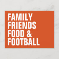 Familles amis nourriture football orange Thanksgiv