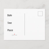 Invitation Carte Postale Fancy Florale (Dos)