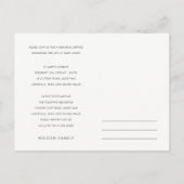 INVITATION CARTE POSTALE FAUNE ROSE VERTE WREATH SYMPATHIE SERVICE MÉMORIAL (Dos)