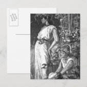 Invitation Carte Postale Fées afro-américaines (Fête des mariées) (Devant / Derrière)