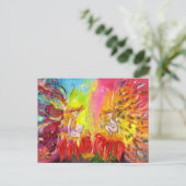 Invitation Carte Postale FÉES DES FLEURS DE L'AUBE Fantastique (Debout devant)