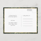 Invitation Carte Postale Festif Gold String éclatante Noël fête (Dos)