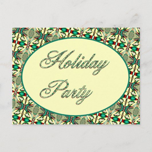 Invitation Carte Postale Fête (Devant)