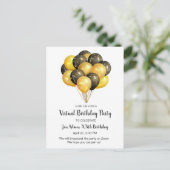 Invitation Carte Postale Fête d'anniversaire virtuelle (Debout devant)