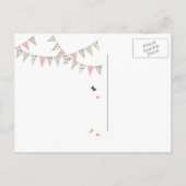 Invitation Carte Postale Fête dans le jardin - (Dos)