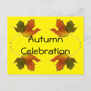 Invitation Carte Postale Fête d'automne