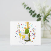 Invitation Carte Postale Fête de Champagne (Debout devant)