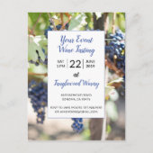 Invitation Carte Postale Fête de dégustation de vin pour tout événement dan (Devant)