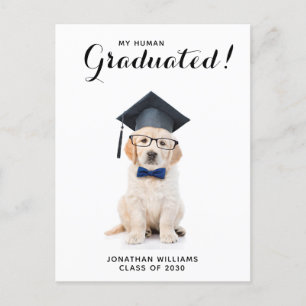 Invitation Carte Postale Fête de graduation de Chien Chien Chien Chien Pers