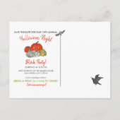 Invitation Carte Postale Fête de la fête de l'Halloween (Dos)