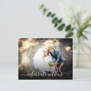 Invitation Carte Postale Fête de l'Elopement mariage avec nous