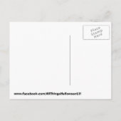 Invitation Carte Postale Fête de l'Halloween Citrouille (Dos)