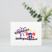 Invitation Carte Postale Fête de l'Indépendance (Debout devant)