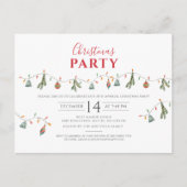 Invitation Carte Postale Fête de Noël (Devant)