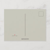 Invitation Carte Postale Fête de Noël en bois clair (Dos)